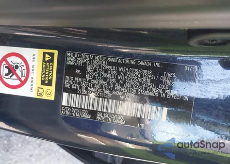 2013 Lexus Rx 350 F Sport из США, поврежденный, VIN 2T2BK1BA7DC191597